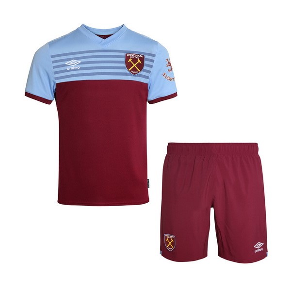 Camiseta West Ham United 1ª Kit Niño 2019 2020 Rojo